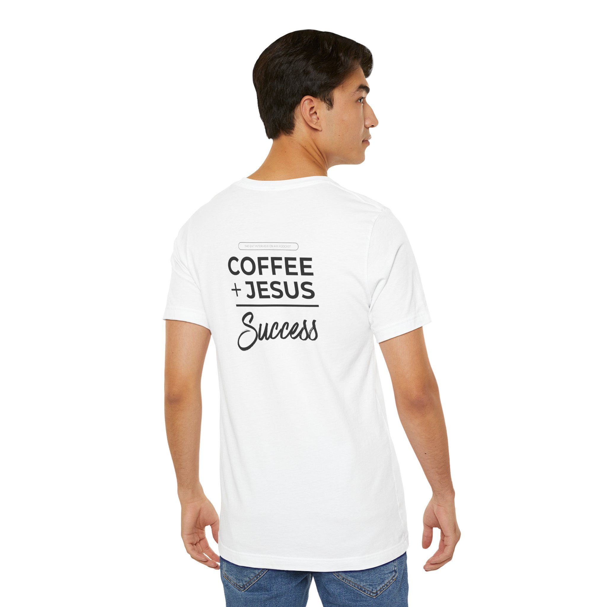 Coffee + Jesus = Success Unisex Jersey Short Sleeve Tee