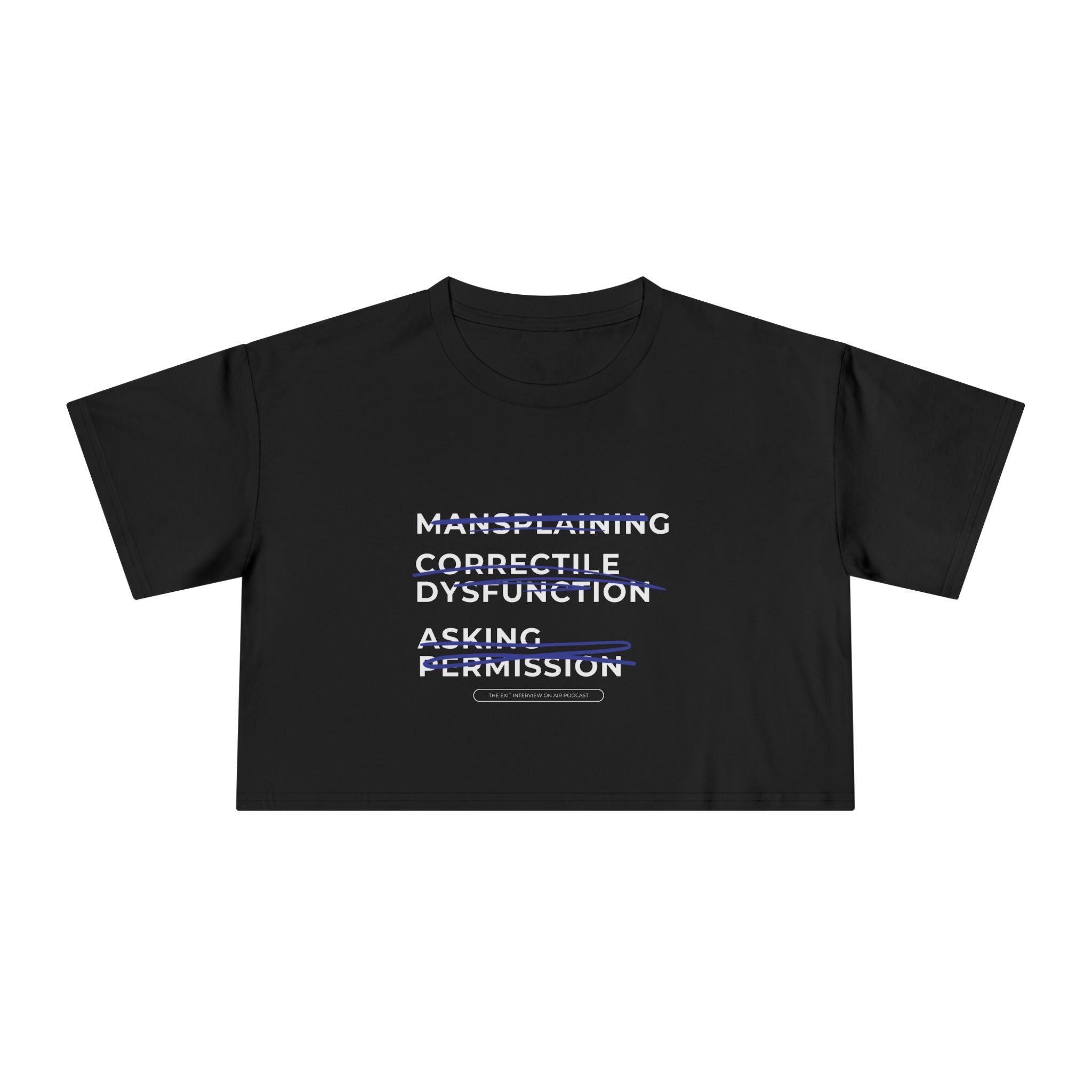 No Mansplaining Women's Crop Tee